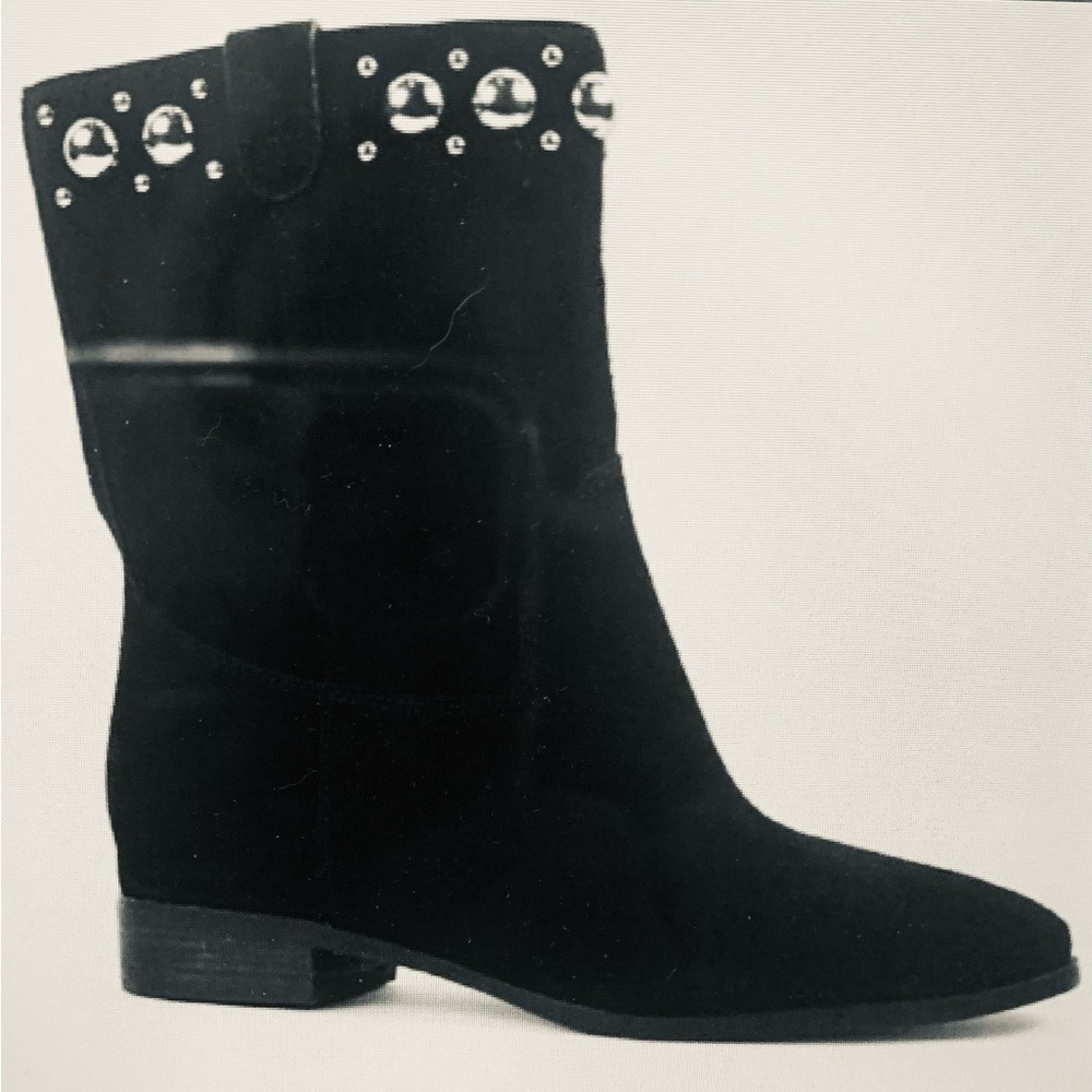 🖤MICHAEL KORS‎ HAYES BLACK SUEDE BOOTIES🖤NWT